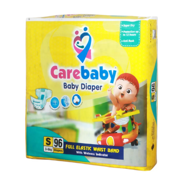 Care Baby Diapers - Mega Pack- 96 Pcs (Small Size)