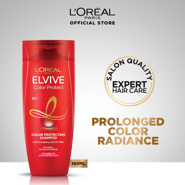 LOreal Elvive Color Protect Shampoo 360 ML For Colored Hair - Image 3